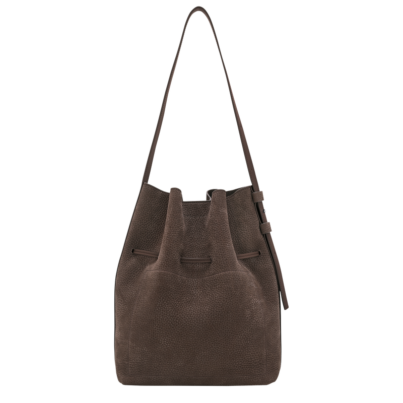 Le Roseau S Shoulder bag , Mocha - Leather  - View 3 of  4