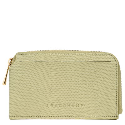 Longchamp Pocket Card holder , Pistachio - Leather