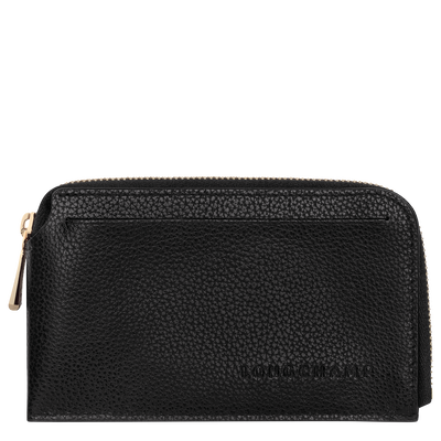 Le Foulonn&eacute; Card holder , Black - Leather