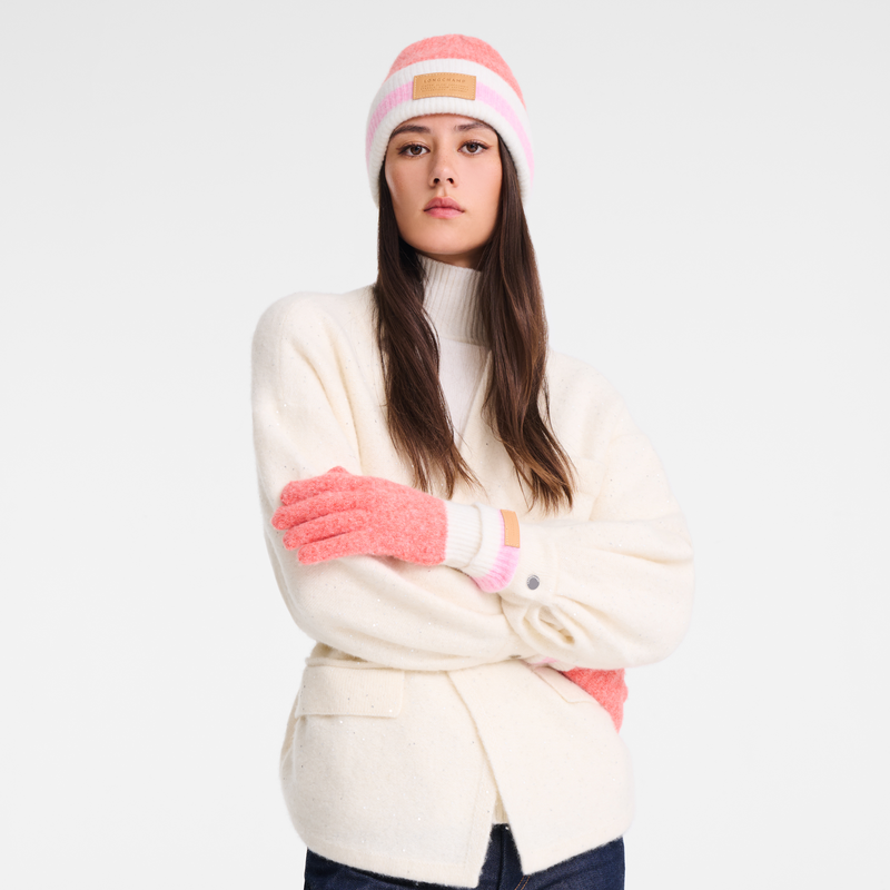 Beanie , Coral/Pink - Knit  - View 1 of  2