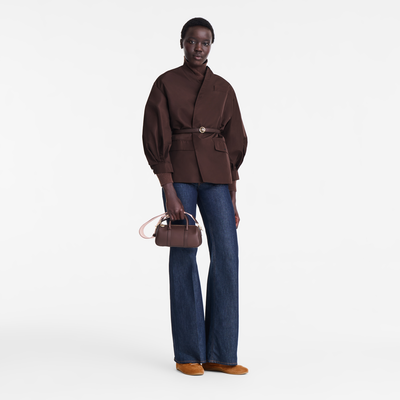 Daylong S Handbag , Mocha - Leather