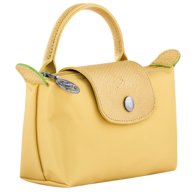 Le Pliage Green Pouch with handle, Wheat