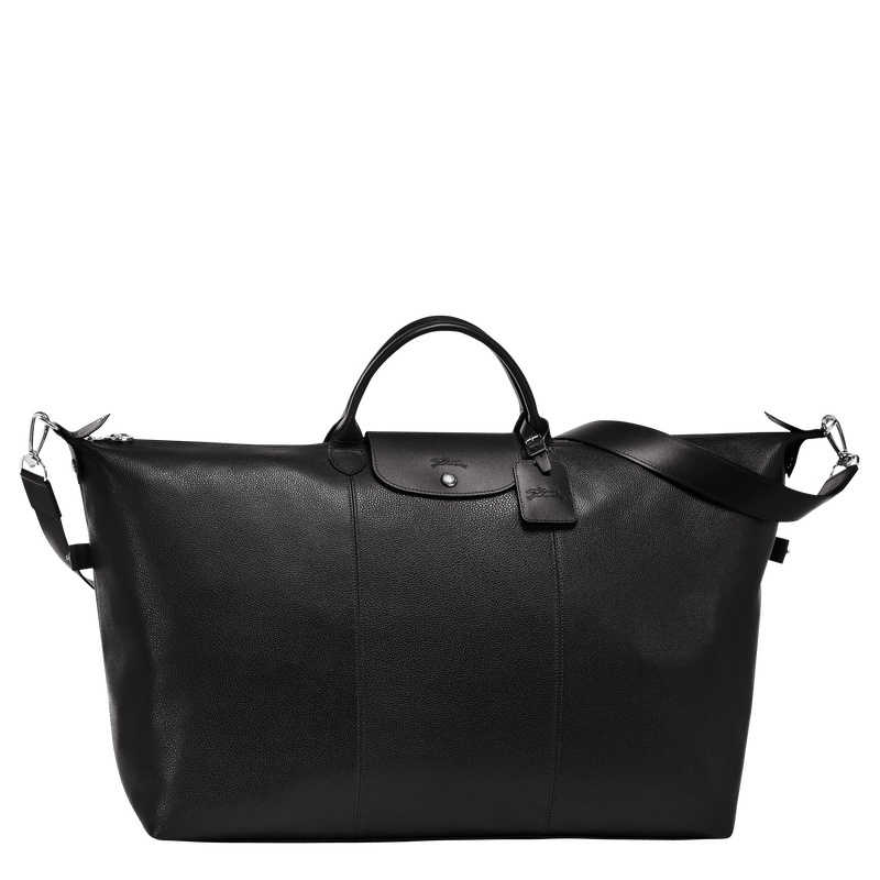 Le Foulonn&eacute; L Travel bag , Black - Leather  - View 1 of  4