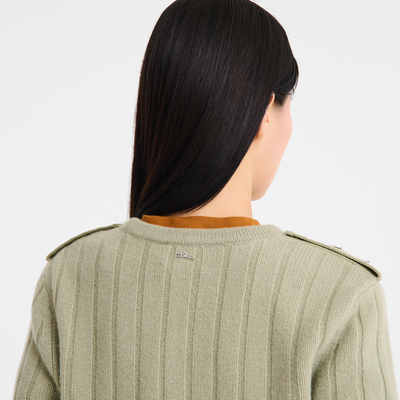 null Sweater, Almond Green