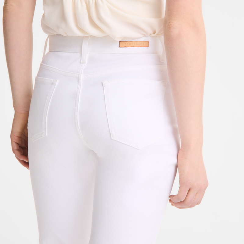 Trousers , White - Gabardine  - View 6 of  6