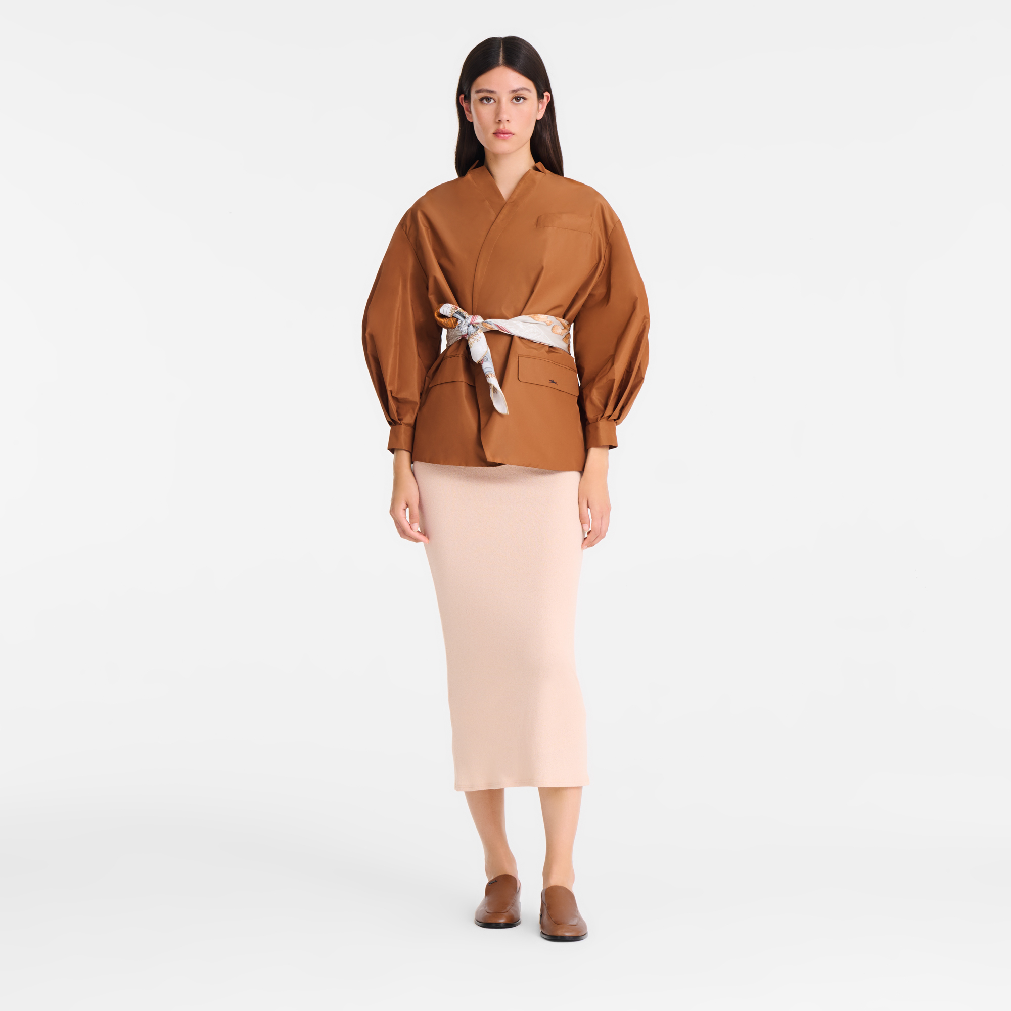 null Kimono jacket, Cognac