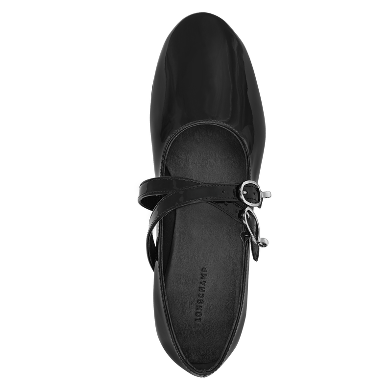 Le Foulonn&eacute; Ballerinas , Black - Leather  - View 4 of  4