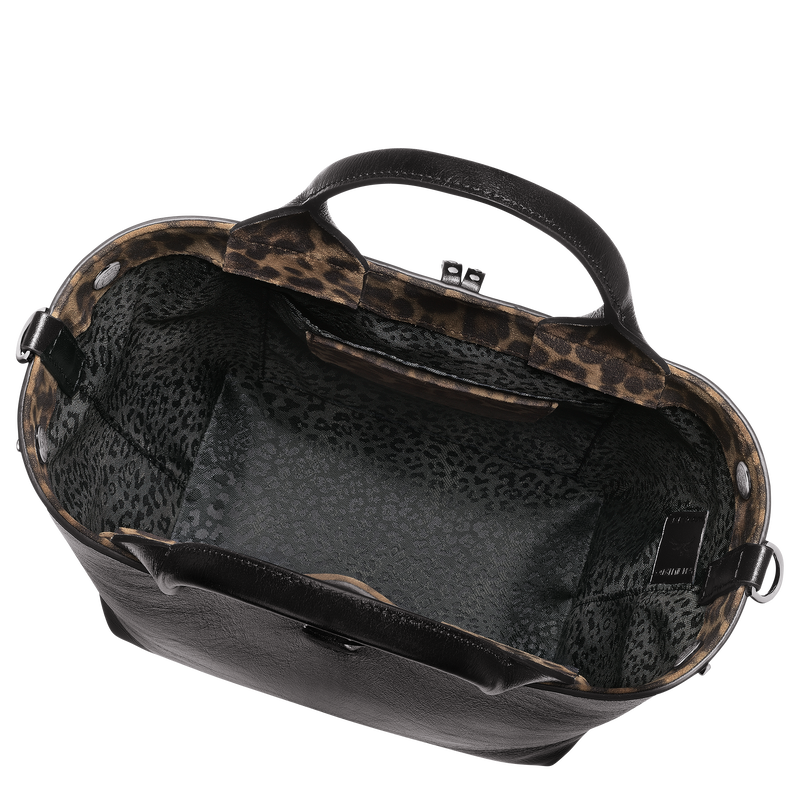 Le Roseau S Handbag , Black - Leather  - View 6 of  7