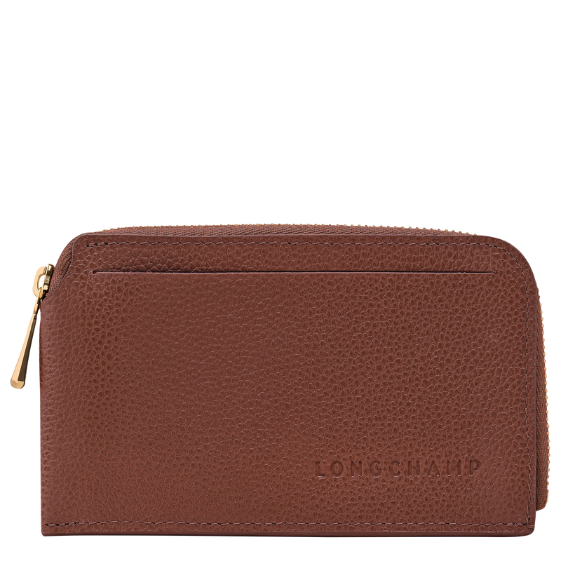 Le Foulonn&eacute; Card holder , Coffee - Leather  - View 1 of  2