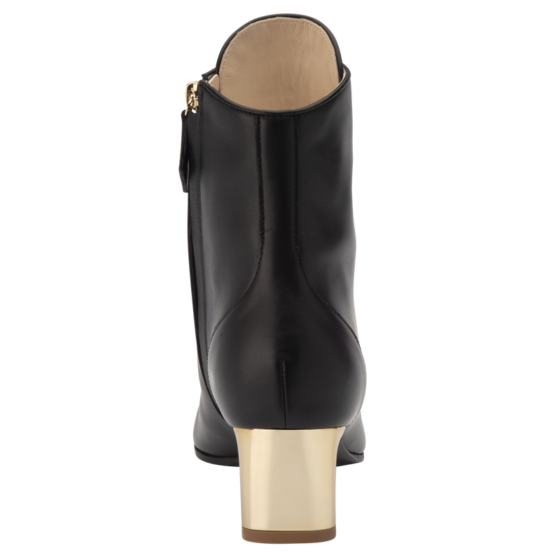 La Patineuse High heel low boots , Black - Leather  - View 3 of  4