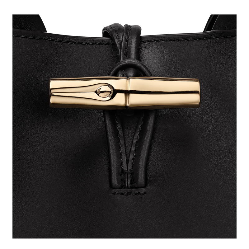 Le Roseau S Handbag , Black - Leather  - View 3 of  3