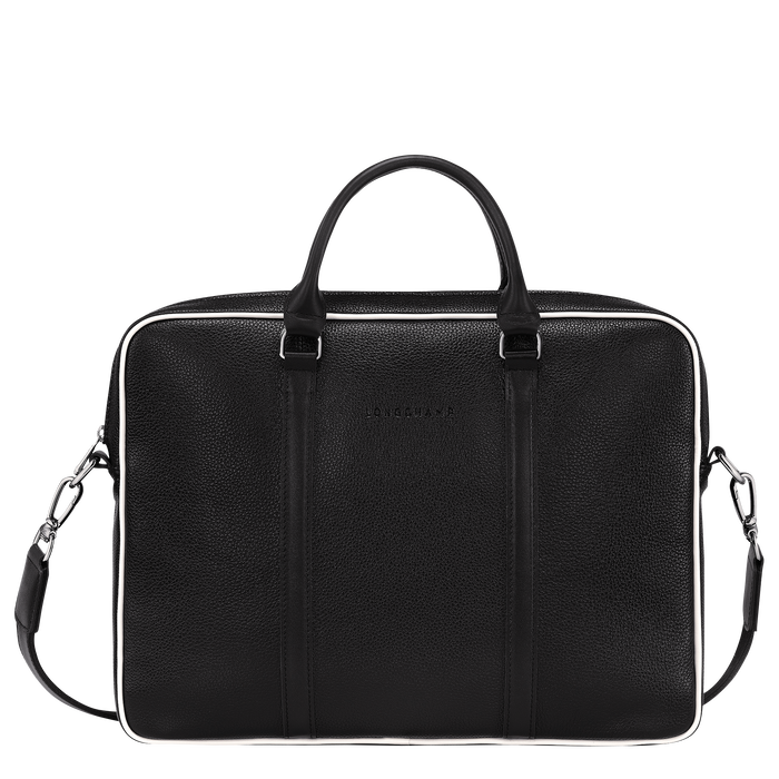 Briefcase XS Le Foulonné Black/White (L2121HBV067) | Longchamp MY