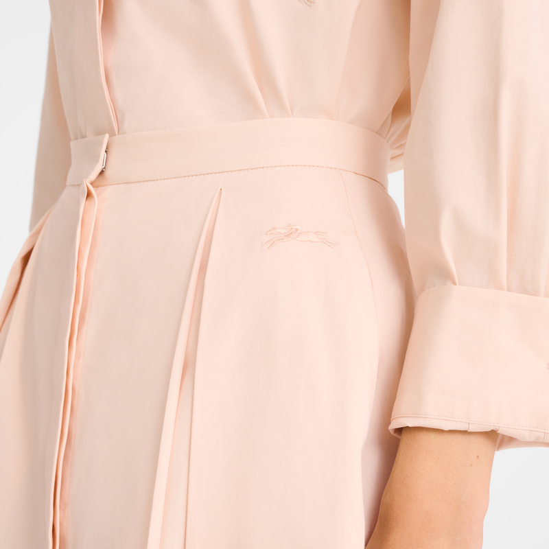 Midi skirt , Cream - Cotton poplin  - View 5 of  5