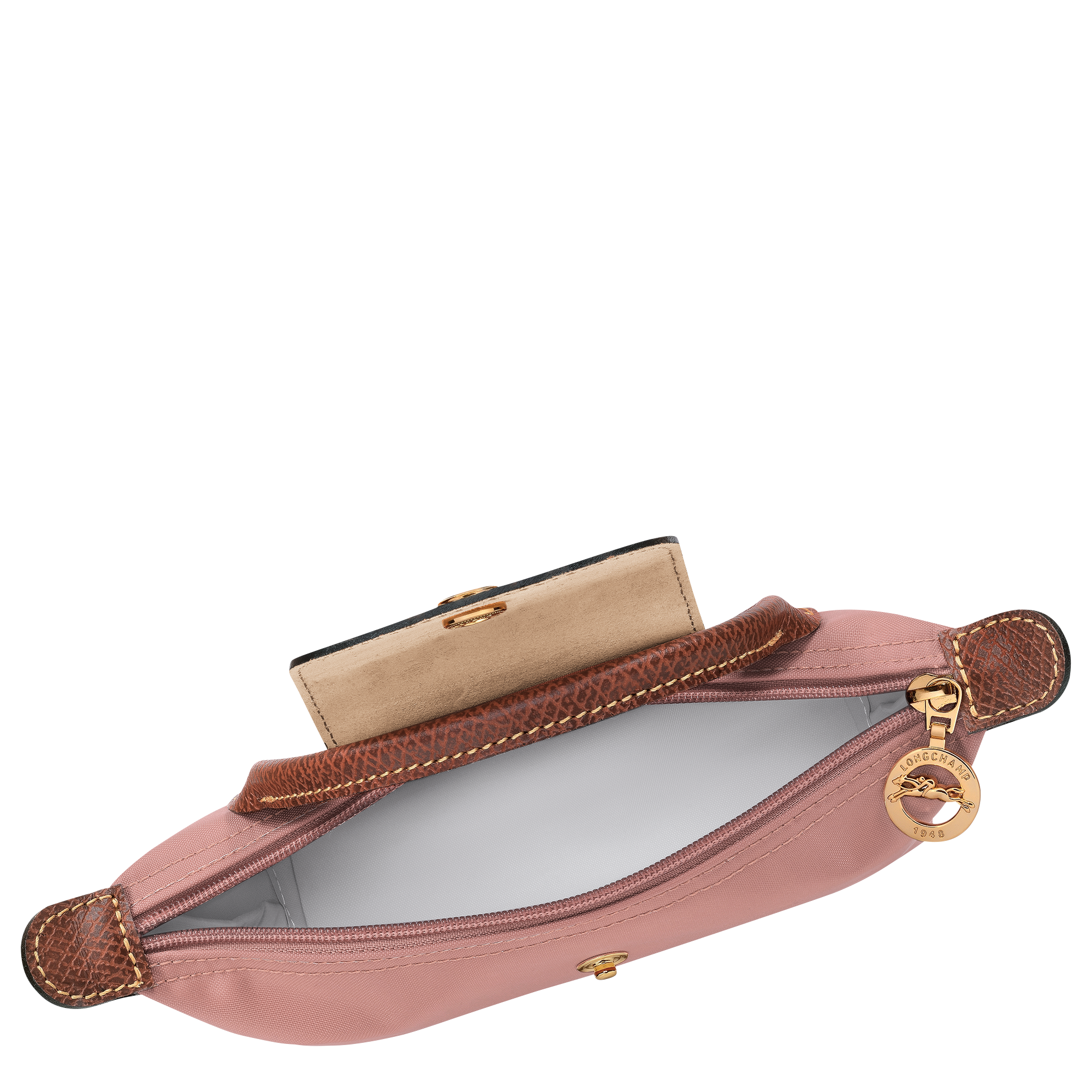 Pouch with handle, Pink Tea - View 5 of
6 - zoom in Le Pliage Original Pouch with handle, Pink Tea