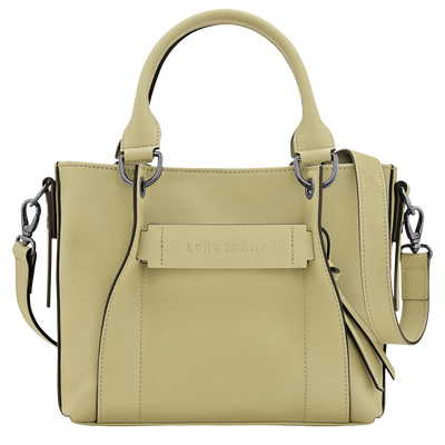 Longchamp 3D S Handbag , Almond Green - Leather