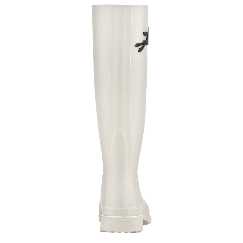 Cheval Longchamp Flat boots , Ivory - PVC  - View 3 of  4