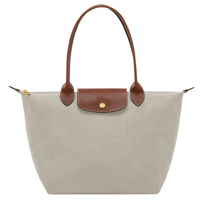 Le Pliage Original M Tote bag , Pebble - Recycled canvas