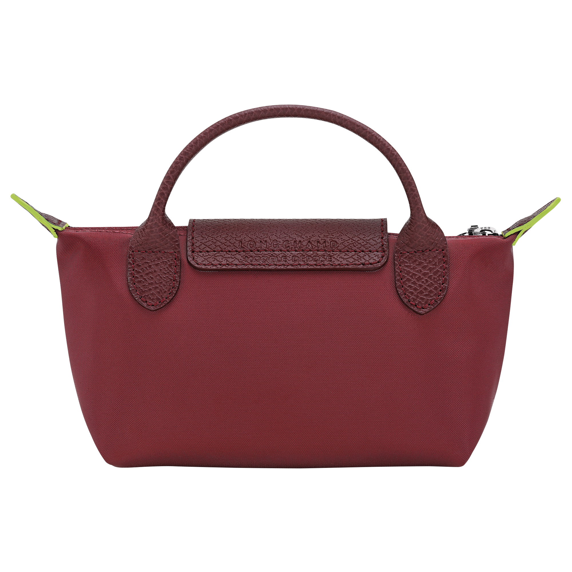 Pouch with handle, Pomegranate - View 4 of
6 - zoom in Le Pliage Green Pouch with handle, Pomegranate