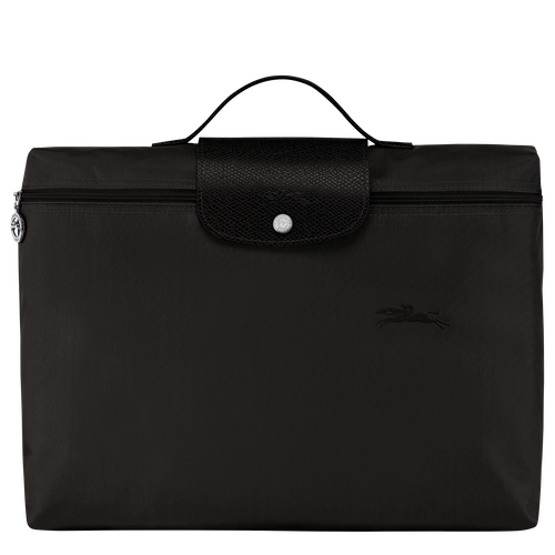 Le Pliage Green S Briefcase , Black - Recycled canvas - View 1 of  6