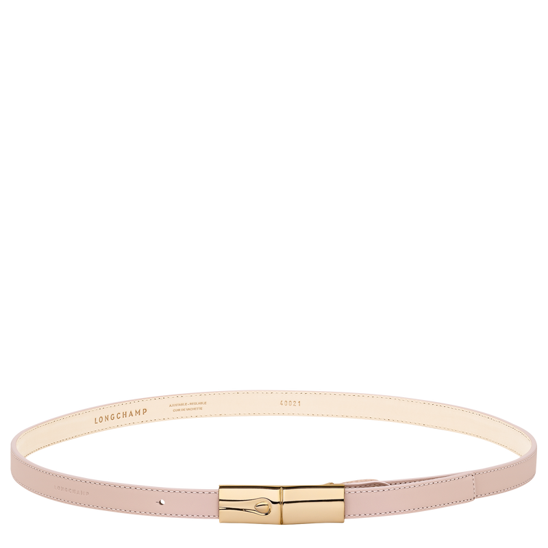 Le Roseau Ladies' belt , Petal Pink - Leather  - View 1 of  3