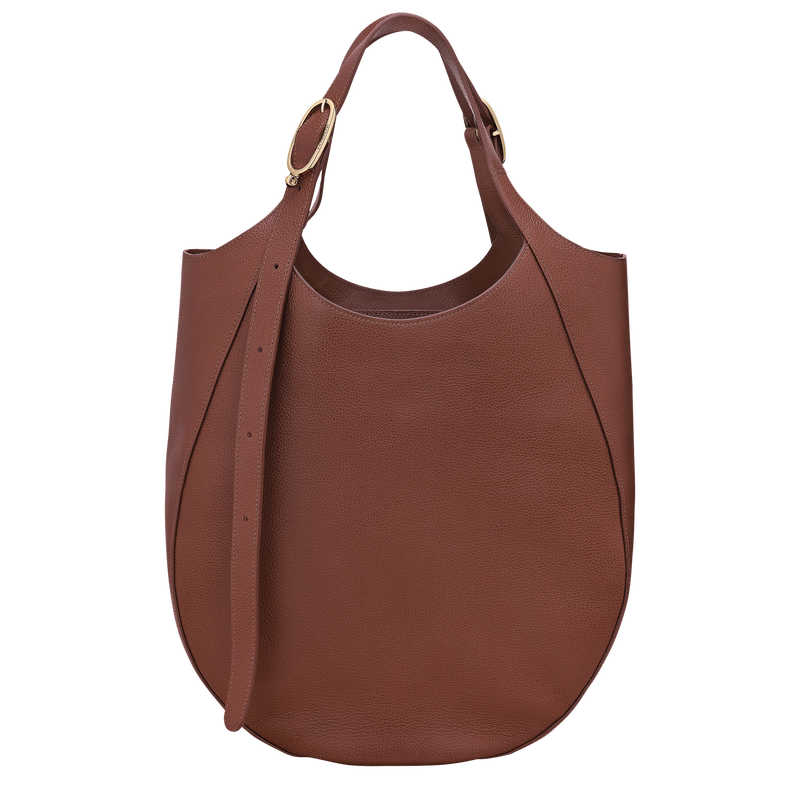 Le Foulonné XL Tote bag , Coffee - Leather  - View 4 of  6