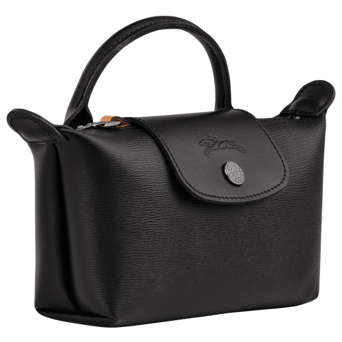Le Pliage City Pouch with handle , Black - Canvas - View 3 of  5