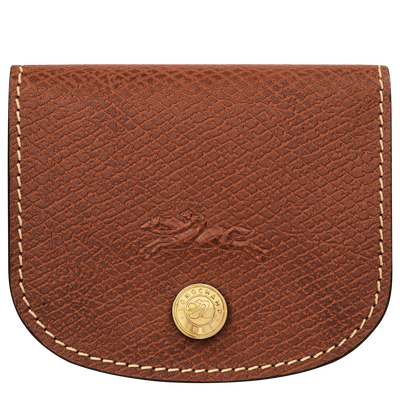 &Eacute;pure Card holder , Brown - Leather