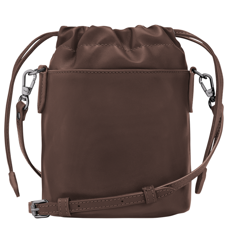 Le Pliage Xtra XS Bucket bag , Mocha - Leather  - View 3 of  5