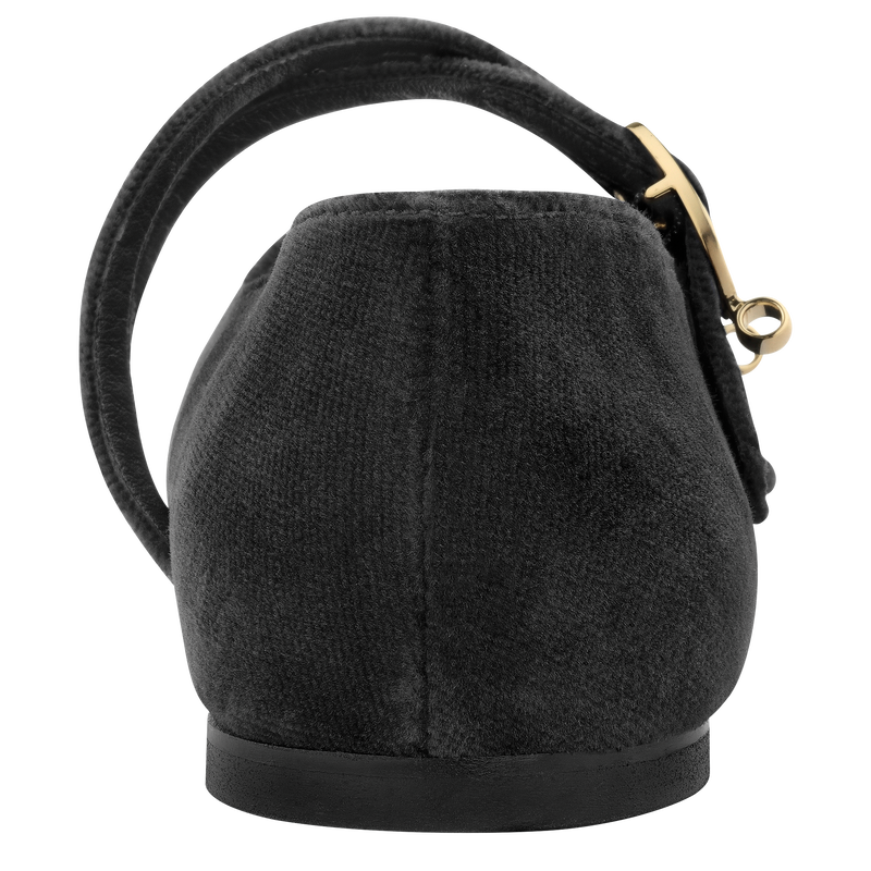 Le Foulonn&eacute; Ballerinas , Black - Leather  - View 3 of  4