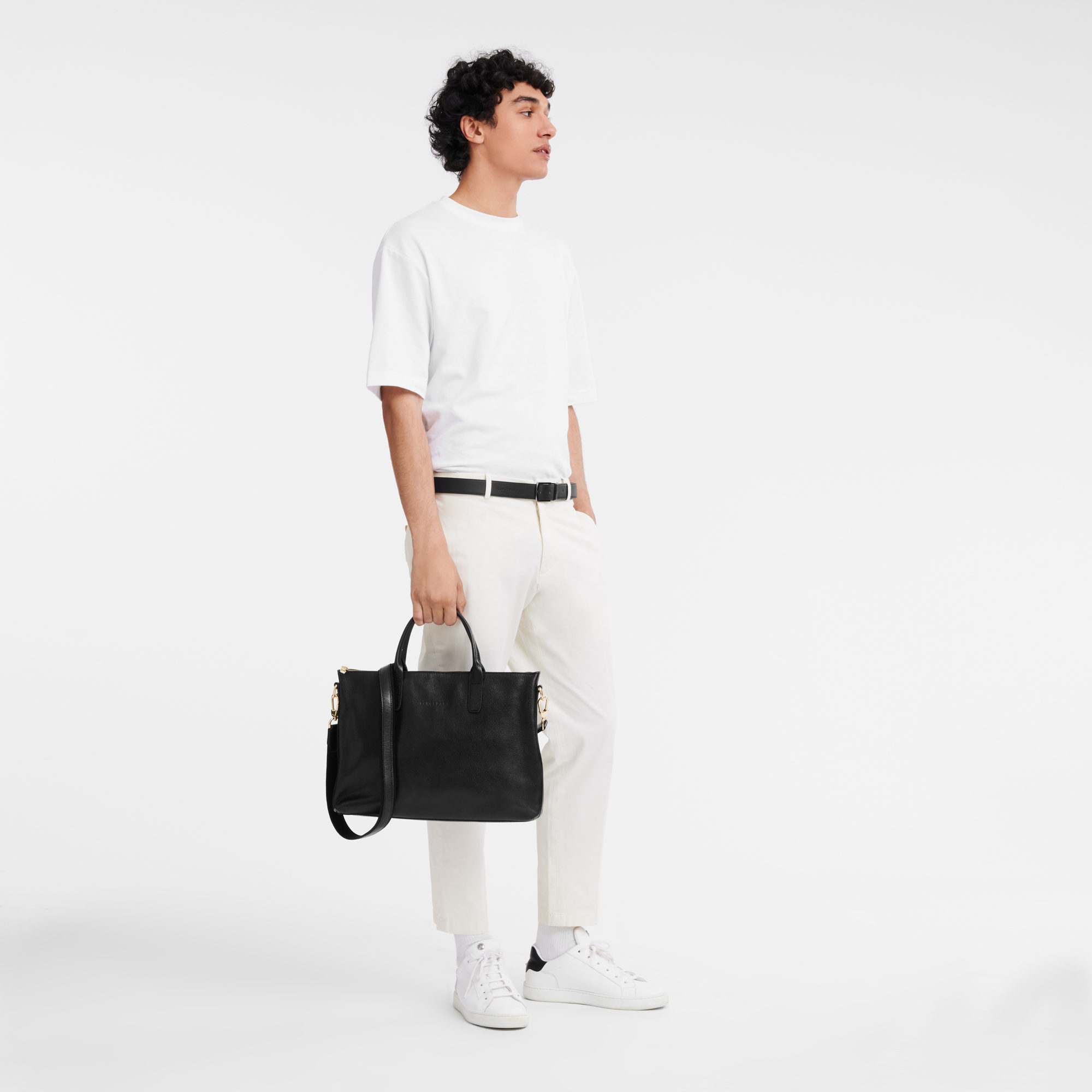 Le Foulonn&eacute; Briefcase S, Rose gold