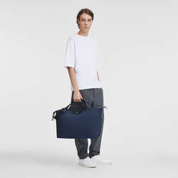 Le Pliage Energy S Travel bag , Navy - Recycled canvas
