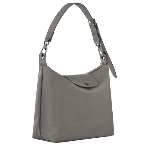 Le Pliage Xtra M Hobo bag , Turtledove - Leather - View 3 of  6