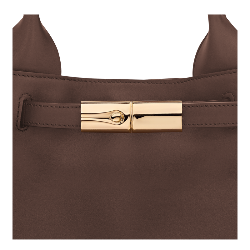 Le Smart L Handbag , Mocha - Leather  - View 6 of  6