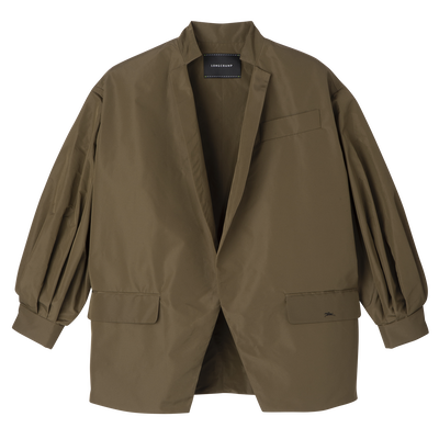 Kimono jacket , Artichoke - Technical taffeta