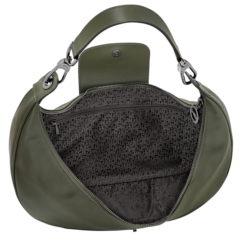 Le Pliage Xtra Shoulder bag , Fir - Leather  - View 5 of  6