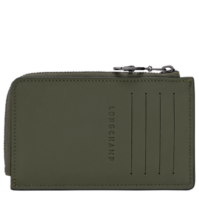 Le Pliage Xtra Card holder , Fir - Leather