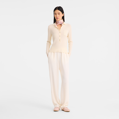Top , Ecru - Knit