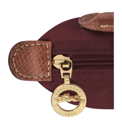 Le Pliage Original Pouch with handle, Burgundy