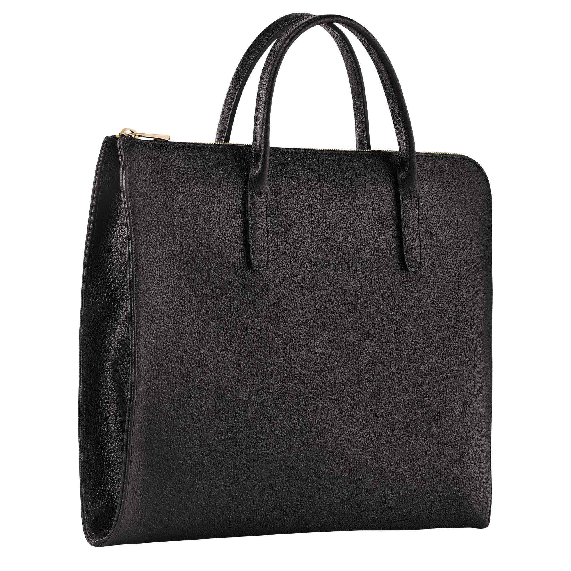 Briefcase S, Black - View 3 of 
        5 - zoom in Le Foulonné Briefcase S, Black