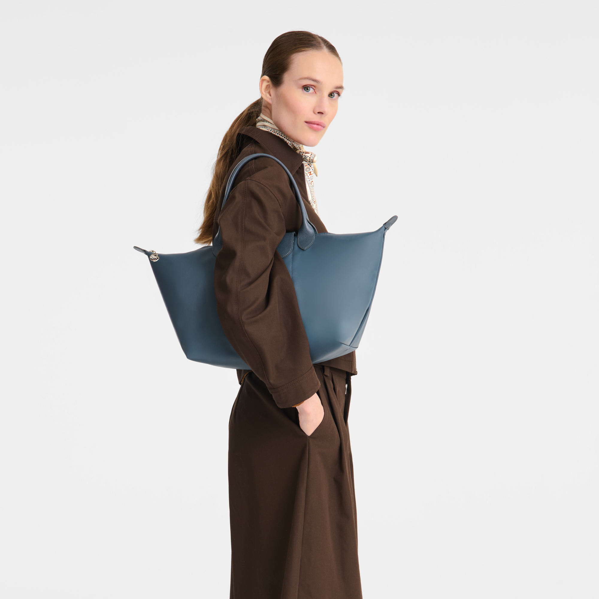 Le Pliage One Handbag L, Anthracite