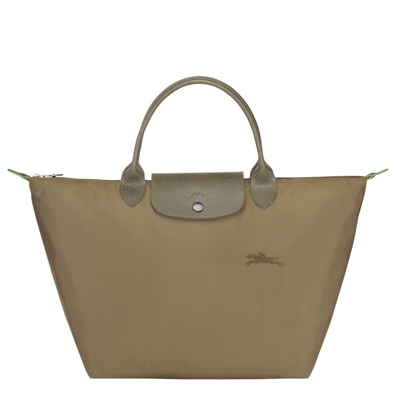 Le Pliage Green M Handbag , Artichoke - Recycled canvas  - View 1 of  7