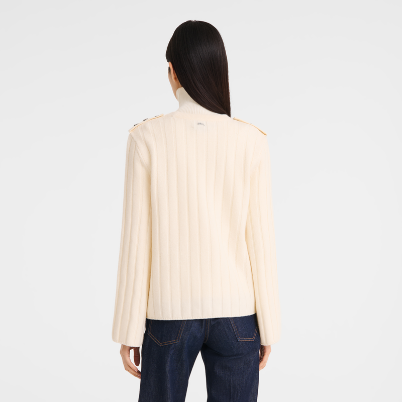 Sweater , Ecru - Knit  - View 5 of  5