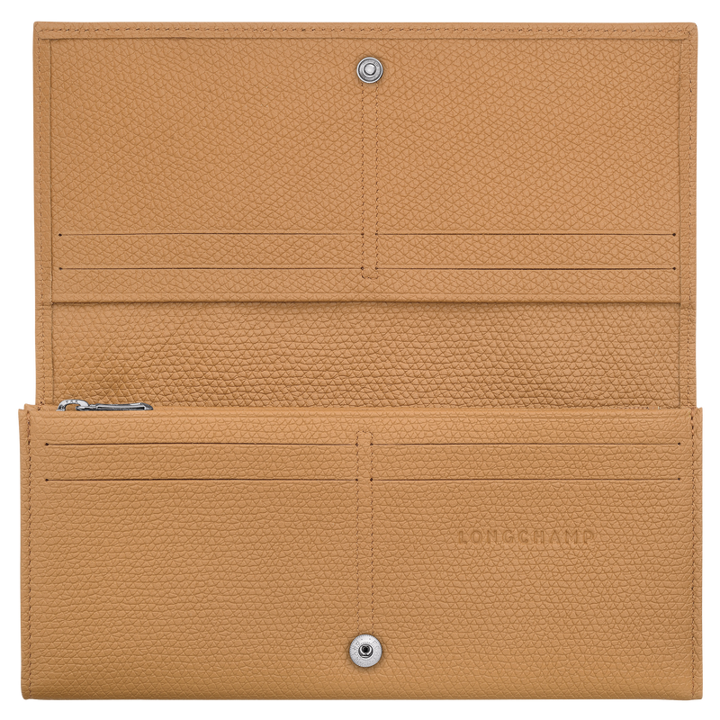 Le Roseau Long continental wallet , Walnut - Leather  - View 3 of  3