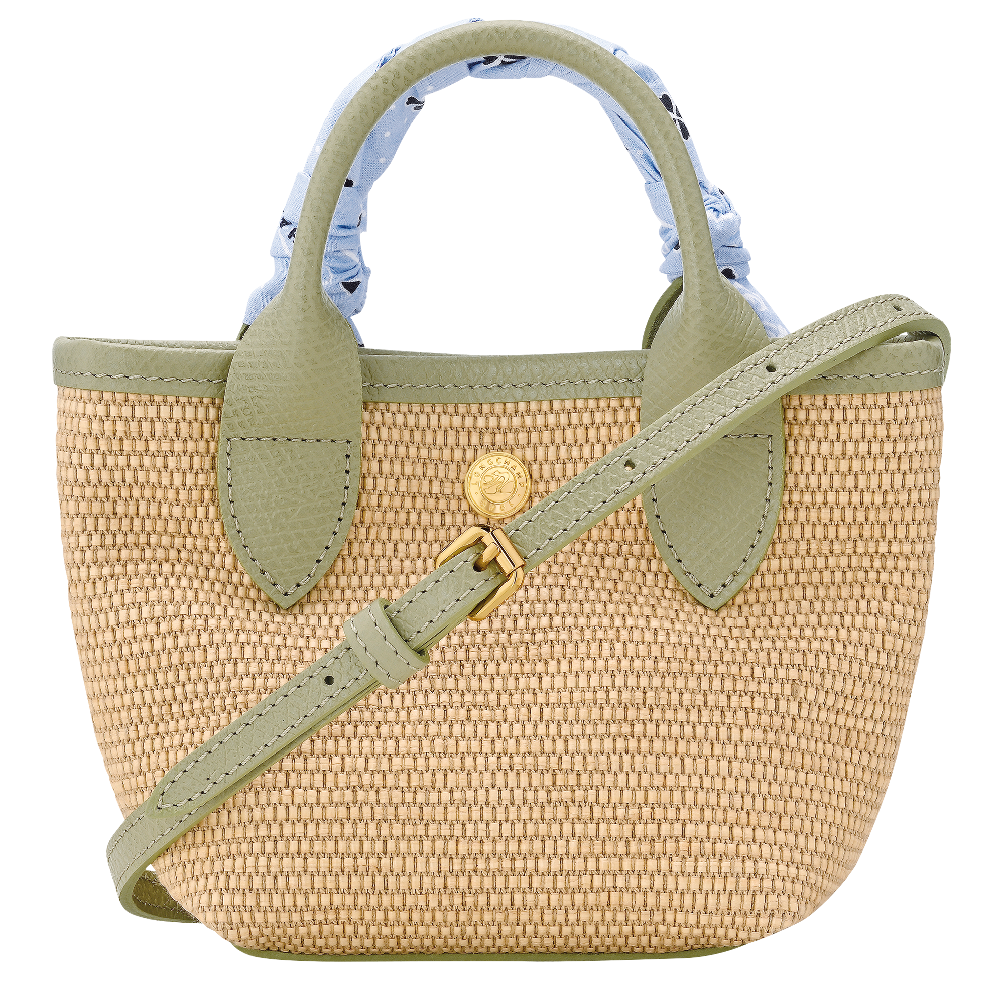 Le Pliage Collection Basket bag XS, Almond Green