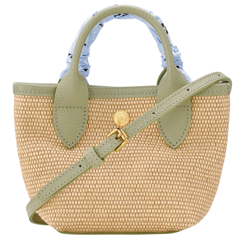 Le Pliage Collection XS Basket bag , Almond Green - Canvas  - View 4 of  7