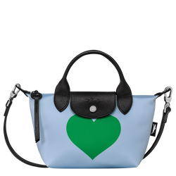 Le Pliage Collection XS Handbag , Sky Blue/Lawn - Canvas