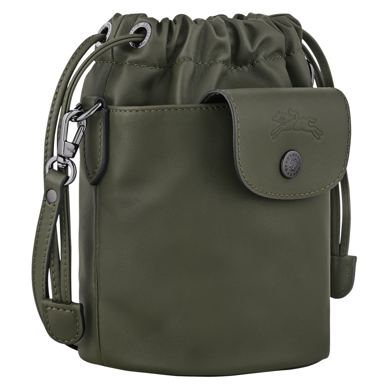 Le Pliage Xtra XS Bucket bag , Fir - Leather  - View 3 of  6