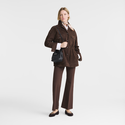 Le Roseau XS Handbag , Black - Leather