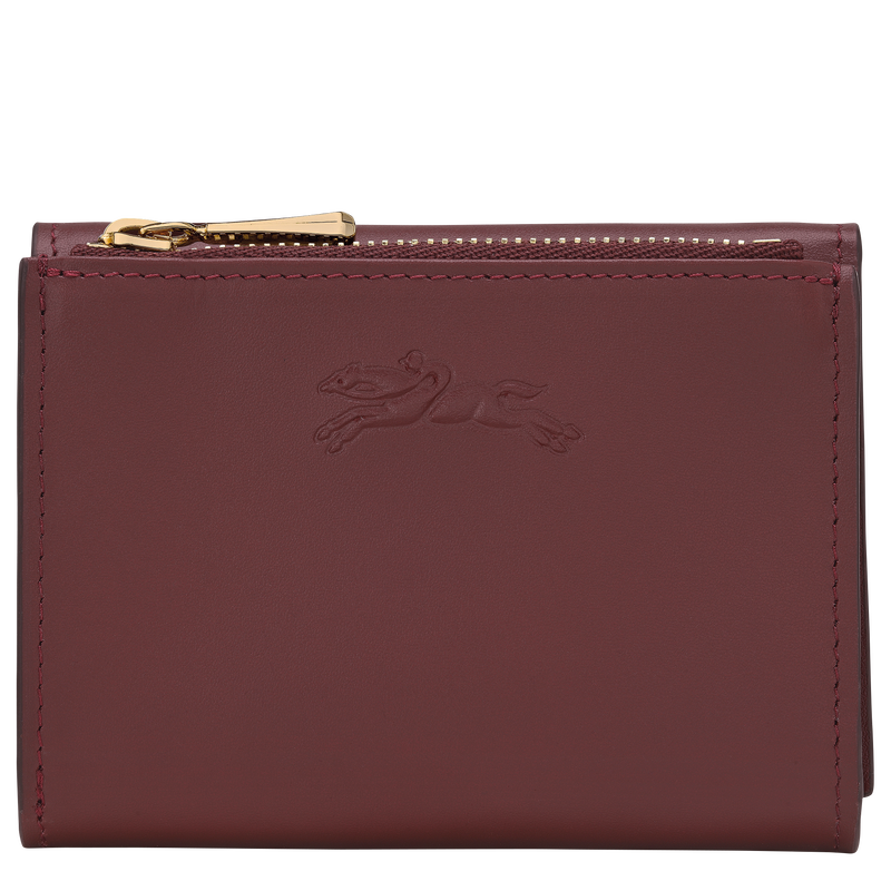 &Eacute;pure Compact wallet , Burgundy - Leather  - View 1 of  3
