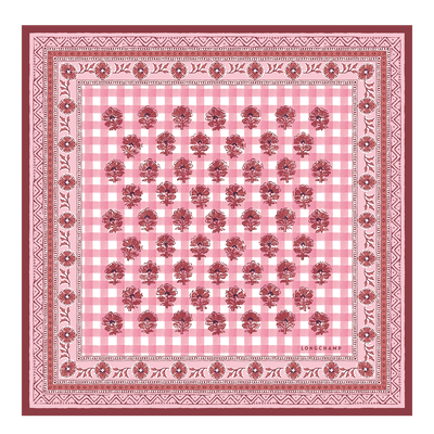 The Bucolic Escapade Silk scarf 50 , Blush - Silk